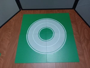 LEGO Baseplate Road 32 x 32 9-Stud Curve W/ Road Pattern Green Road Street Lot 1 - Picture 1 of 5