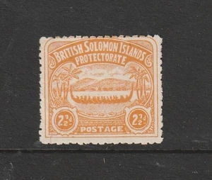 British Solomon Island 1907 Large Canoes 2 1/2d, SG 4, see notes - Imagen 1 de 2