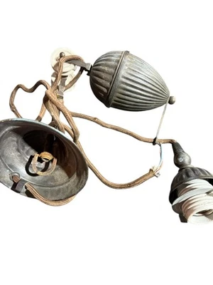 Vintage 1940s Brass Gothic Chandelier - Image 1 of 4