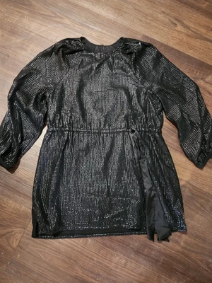 Vestido SOMETHING NAVY $225 Lentejuelas Adornado Arielle Corbata Lateral Talla Pequeña Foto 1 de 4