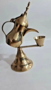 Messing arabisch islamisch Dallah Naher Osten gesungene Kaffeekanne für Dekor handgefertigt - Bild 1 von 5