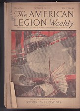 American Legion Magazine The Navy in Chinese Waters China Cover  October 26 1923