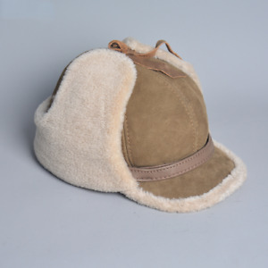 High Quality Hat Men Fur Lamb Wool Warm Earflaps Hats Men's Baseball Cap Hat