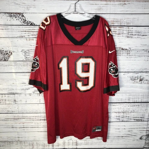 Vintage Nike Tampa Bay Buccaneers Keyshawn Johnson #19 NFL Jersey Men’s XL USA Cover