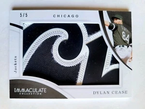 2020 PANINI IMMACULATE DYLAN CEASE RC/PATCH! 5/5! 1/1! ONLY 5 EXIST! LOGO! - Picture 1 of 5