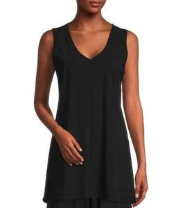 NWT Bryn Walker MD Vibo Tunic Microfiber Jersey V-Neck Sleeveless - Picture 1 of 3