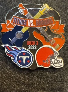 Cleveland Browns vs Tennessee Titans Game Day Pin 9/24/2023 NFL Football - Picture 1 of 6