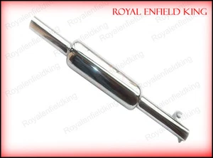 Fit For Royal Enfield Chrome Plated 500CC ELectra Exhaust Silencer - Picture 1 of 2