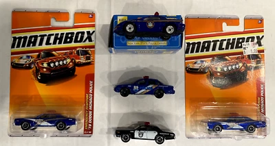 Matchbox Police Car Mixed Lot of 5- & Police Premier NY State Camaro - Image 1 of 4
