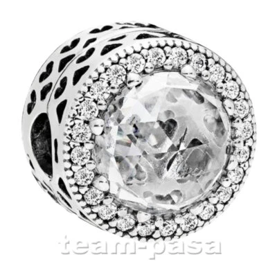 PANDORA Element 796239CZ Strahlenkranz der Herzen Clip Silber Schmuck - Bild 1 von 2