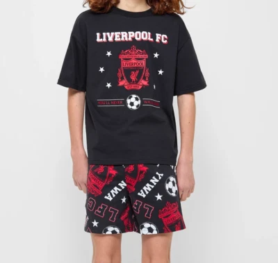 Boys size 10 LIVERPOOL FC Football club soccer summer pyjamas pjs COTTON NEW 256 - image 1 of 4