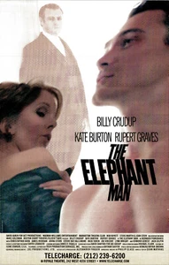 THE ELEPHANT MAN ~Broadway Poster~ Billy Crudup ~Kate Burton~ Rupert Graves - Bild 1 von 1
