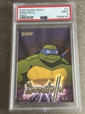 PSA 9 Teenage Mutant Ninja Turtles Fleer 2003 Donatello Gold #11 POP1