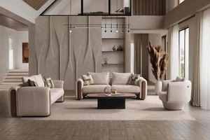 Sitzgruppe/Sofa Set - Wohnzimmergarnitur "Lupinella" 3+3+1 - Bild 1 von 12