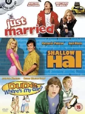Just Married/Shallow Hal/Dude, Where's My Car? DVD (2004) Ashton Kutcher, Levy - Image 1 of 2