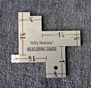 Nifty Notions Sewing Measuring Gauge 14 functional measures at your fingertips - Picture 1 of 3