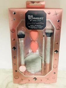 Real Techniques Limited Edition Soft Shimmer Makeup Brush Set  By Sam & Nic - Picture 1 of 10