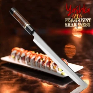 Japanisches Sakimaru Messer 10,6 Zoll kohlenstoffreiches Edelstahl Sushi Sashimi Werkzeug - Bild 1 von 7