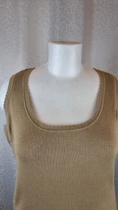 Damen Feinstrick-Pullover Ohne Ärmel Größe 52/54 bpc Collection Neu Beige 24/904 - Bild 1 von 18