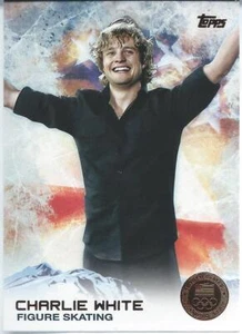 2014 Topps US Olympic BRONZE MEDAL CHARLIE WHITE Eiskunstlauf Eis Wettbewerb - Bild 1 von 1