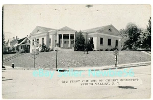Spring Valley NY - PRIMERA IGLESIA DE CRISTO CIENTÍFICO - Postal Condado de Rockland - Imagen 1 de 2