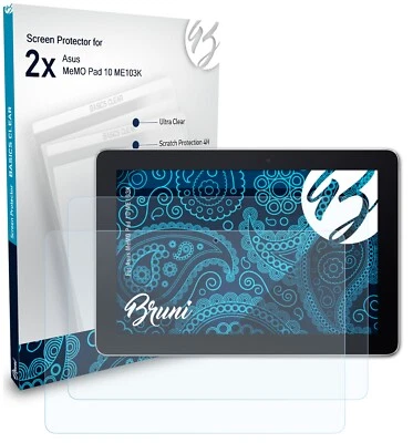 Bruni 2x Proteggi Schermo per Asus MeMO Pad 10 ME103K Pellicola Protettiva - Immagine 1 di 4