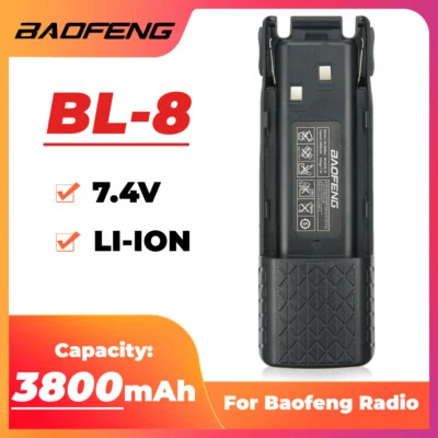3800mAh 7.4V High Capacity Battery For BaoFeng UV-82 Walkie Talkie Accessories - Image 1 of 4