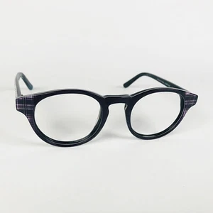 IN STYLE eyeglasses PURPLE KEYHOLE ROUND glasses frame MOD: RUBBED AWAY - Picture 1 of 12