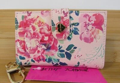 Llavero Betsey Johnson Cartera Tarjetero Pequeño Nuevo con Etiquetas Foto 1 de 3
