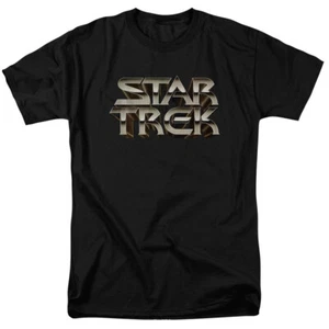 Star Trek Feel The Steel T Shirt Licensed Sci-Fi TV Classic Adult Tee New Black - Picture 1 of 2