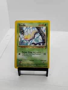 Pokemon TCG Weedle Base Set 2 Common Unlimited 100/130 1999 Wizards Vintage - Picture 1 of 2