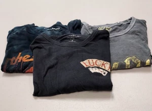 "3" Lucky Brand T-Shirt AC/DC The Stooges Aces Eights Motorrad Schädelkarten" - Bild 1 von 23