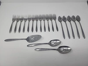 International Silver Stainless ELEGANCE Flatware Set 20 Piece  - Picture 1 of 13