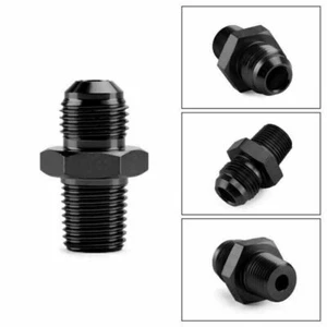 10 AN to 1/2 NPT Fitting Adapter Straight Universal For Fuel Oil Hose Black - Picture 1 of 4