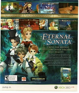 2007 Eternal Sonata Video Game Vintage Print Ad Bandai - Picture 1 of 1