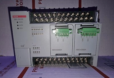 LS Electric XBC-DR20E PLC, AC100-240V 50/60hz, + XBO-DA02A & XBO-AD02A (NEW) - Image 1 of 4