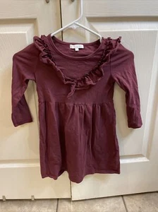 Giani Bini Girl's Maroon Long Sleeve GB Dress Youth Size 5 - Picture 1 of 3