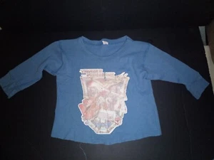 Vintage 1987 Original TRANSFORMERS Pajama Shirt Top Boys 80's Blue - Picture 1 of 12