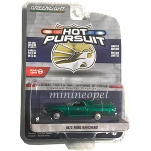 GREENLIGHT 42910 C 1972 FORD RANCHERO ANIMAL PROTECTION HENRICO 1/64 GREEN Chase - Picture 1 of 1