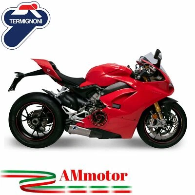 Escape Termignoni Ducati Panigale V4 2018 2 silenciador antideslizante titanio D184 Foto 1 de 4