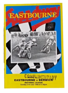 Eastbourne v Berwick Speedway Programm 31.7.88 - Bild 1 von 9