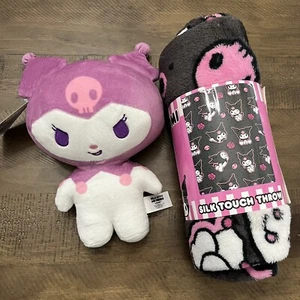 Kuromi Sanrio Loungefly Plush Silk Touch Throw Blanket NEW - Picture 1 of 5
