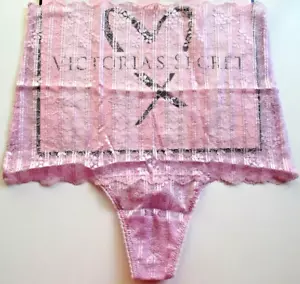 VICTORIA'S SECRET DREAM ANGELS High Waist Thong Panty VS Purple Lace S M NWT - Picture 1 of 4
