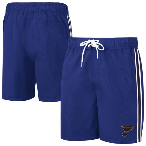 Men's G-III Sports by Carl Banks Blue St. Louis Blues Sand Beach Swim Shorts Cover