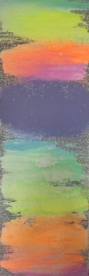 Pintura Acrílica Brillante Original Kayla Braden Abstracta “Algodón de Caramelo” sobre Lienzo Foto 1 de 4