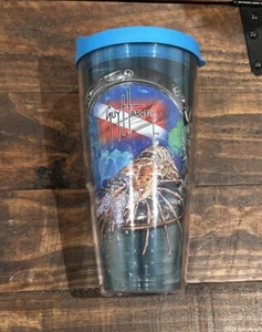 TERVIS Tumbler 24 oz Cup GUY HARVEY Lobster Hot Cold Made In America EUC - Picture 1 of 4