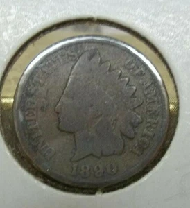 1890 Indian Head Penny Cent (sku13) - Bild 1 von 2