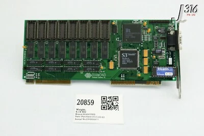 20859 DIAMOND PCB VL-BUS WINDOWS GUI ACCELERATOR FTUVL9644M STEALTH 64 VLB - Image 1 of 4