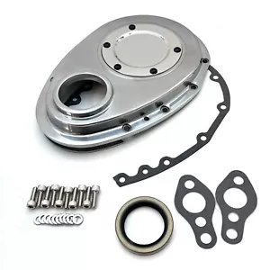 1958-86 SB Chevy Timing Chain Cover w/ Removable Center Cover Quick Access Plate - Picture 1 of 3