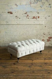 Chesterfield Fußhocker Ottomane Hocker Klassisch Relax Sessel Bank Neu Beistell - Bild 1 von 12